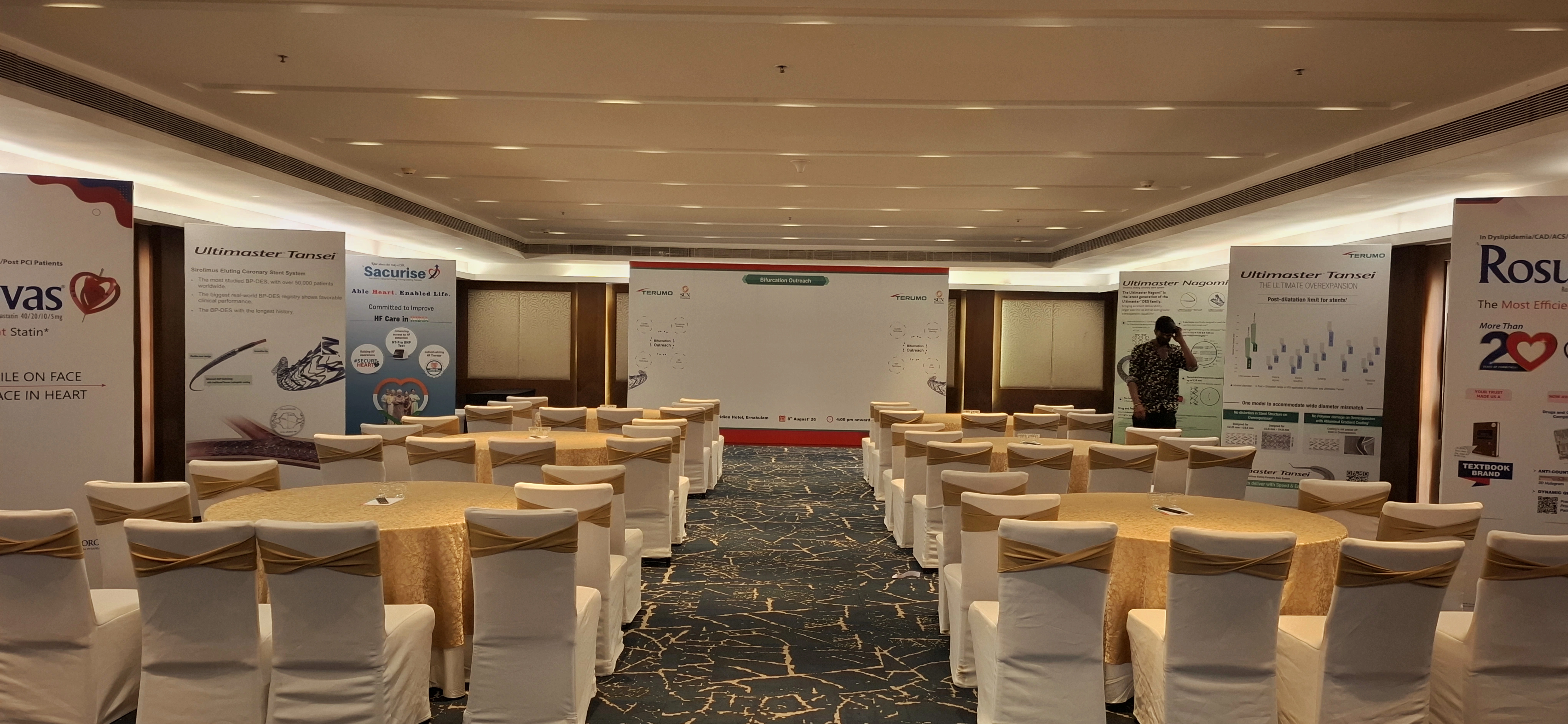Brand activation setup with custom fabrication and lighting