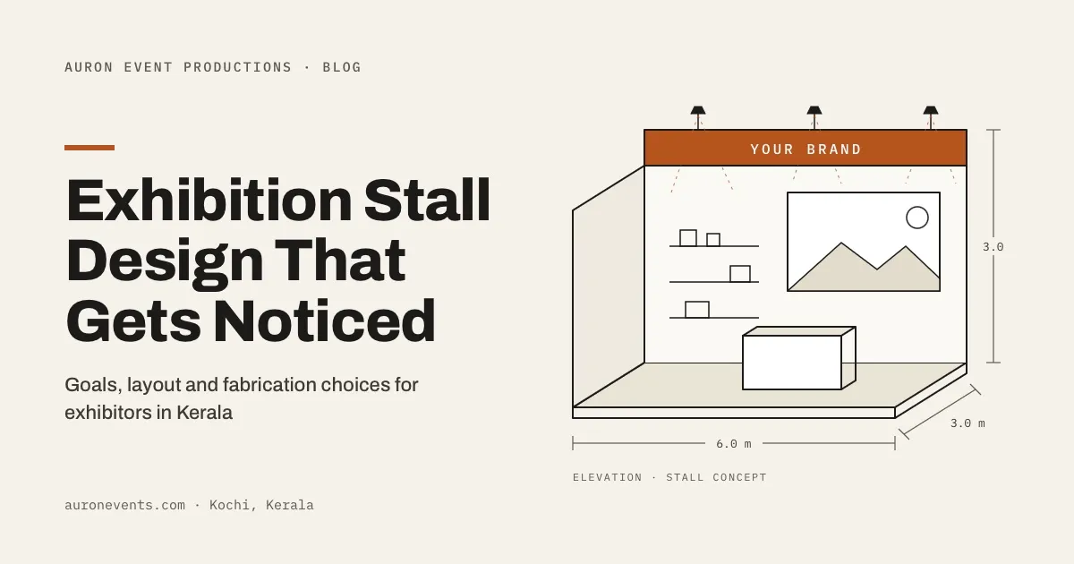 Exhibition Stall Design That Gets Noticed | Exhibition Stall Fabrication Kerala